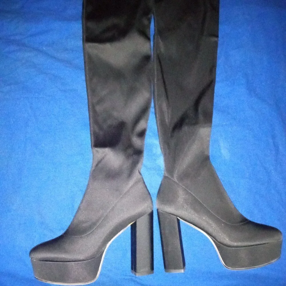 AZALEA WANG NOTHIN BASIC BOUT THIS OVER THE TOP  Thigh High  ( BRAND NEW !!! )